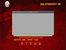 Tablet Screenshot of galatasaray.com